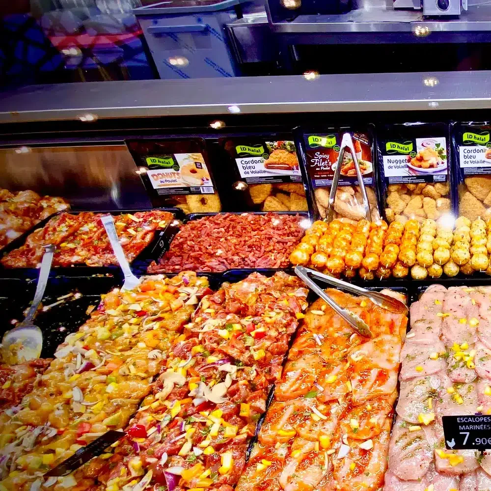 Boucherie Halal Le poulet Market Escalopes marinée halal